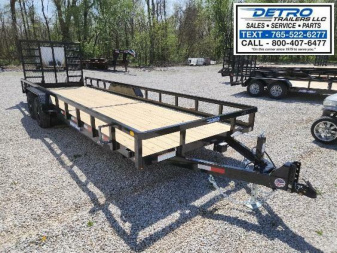 New 2025 Sure-Trac 7' x 24' 10K Tube Top Utility Trailer