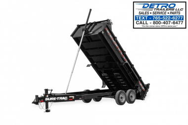 New 2025 Sure-Trac 7' x 14' 15.4K Pro Series Telescopic Dump Trailer