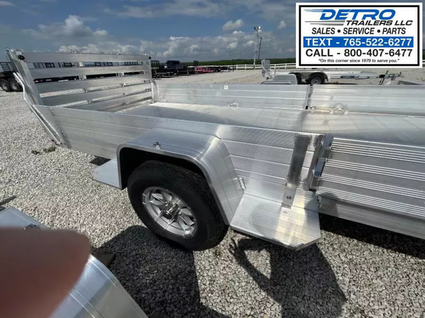 New 2026 Aluma 7214H 4.2K Torsion Idler Side Ramp Utility Trailer