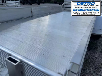 New 2026 Aluma 7214H 4.2K Torsion Idler Side Ramp Utility Trailer