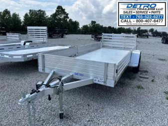 New 2026 Aluma 7214H 4.2K Torsion Idler Side Ramp Utility Trailer