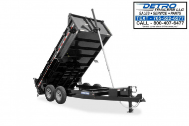 New 2025 Sure-Trac 82  x 16' 14K Telescopic HD Low Profile Dump Trailer