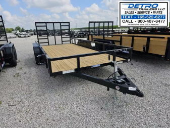 New 2025 Sure-Trac 7' x 16' 7K Tube Top Utility Trailer