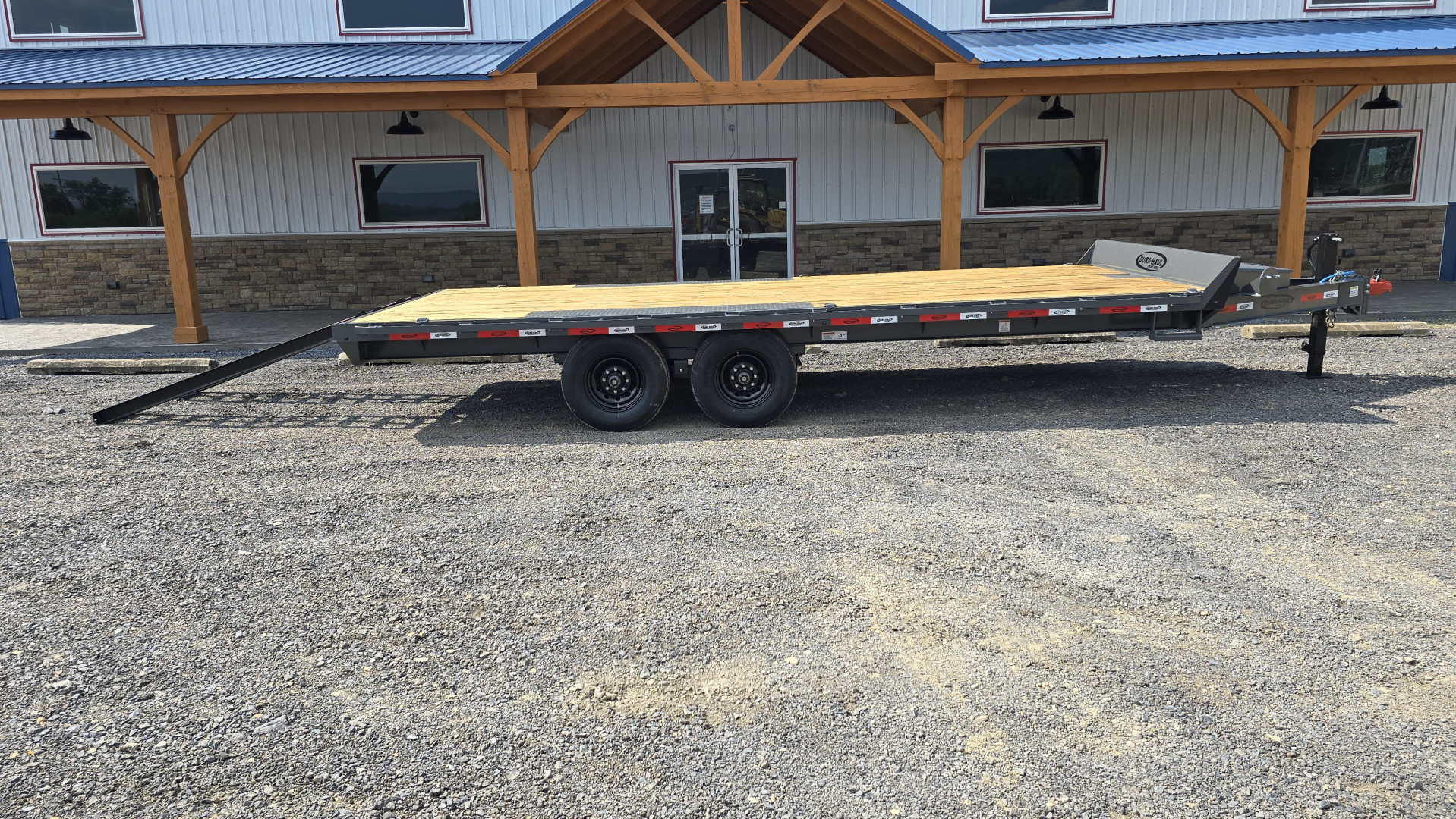 New Dura-Haul Bumper Pull Deckover Trailer / 19,200 GVWR / 20' / Charcoal Gray