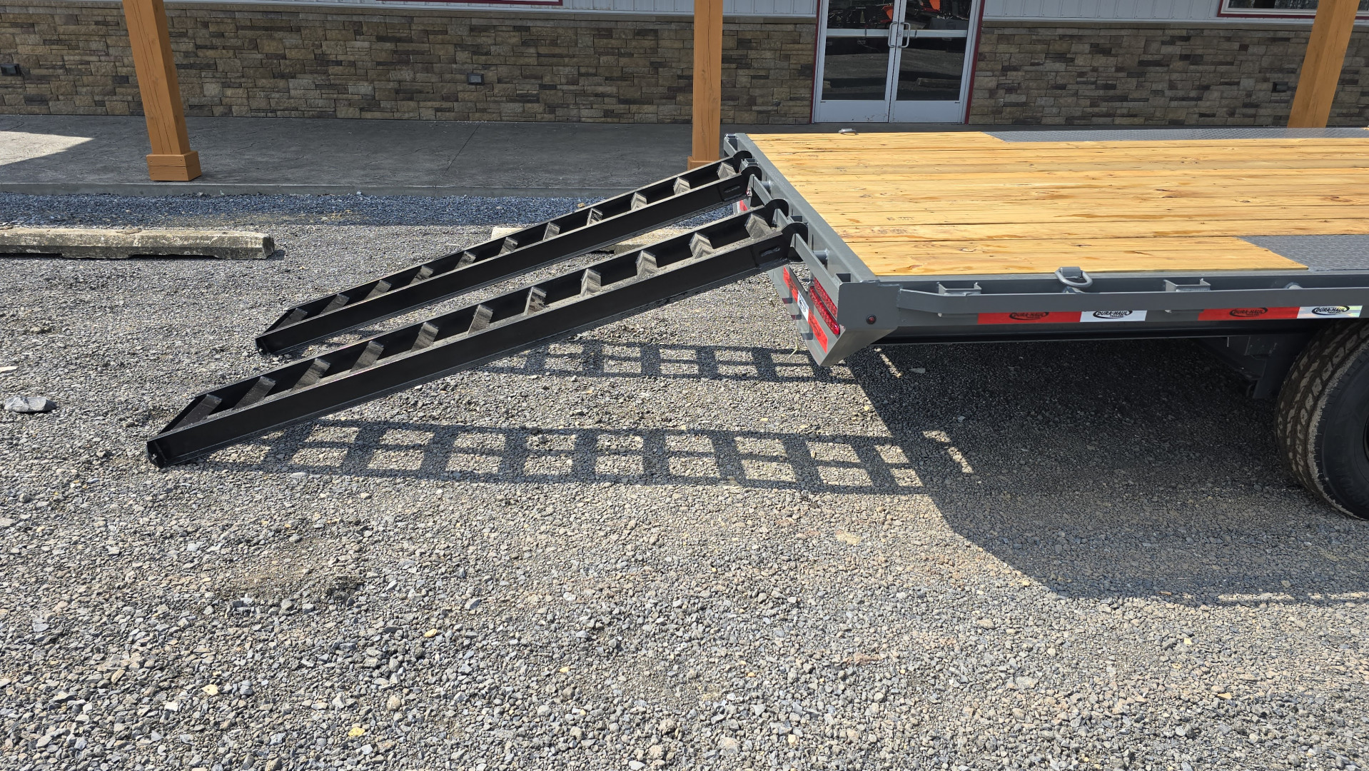 New Dura-Haul Bumper Pull Deckover Trailer / 19,200 GVWR / 20' / Charcoal Gray