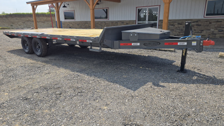 New Dura-Haul Bumper Pull Deckover Trailer / 19,200 GVWR / 20' / Charcoal Gray