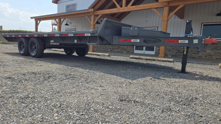 New Dura-Haul Bumper Pull Deckover Trailer / 19,200 GVWR / 20' / Charcoal Gray