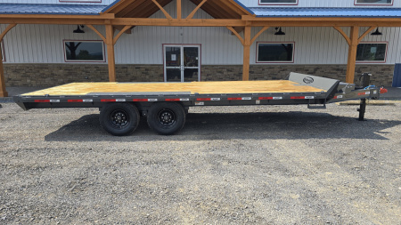 New Dura-Haul Bumper Pull Deckover Trailer / 19,200 GVWR / 20' / Charcoal Gray