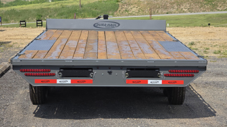 New Dura-Haul Bumper Pull Deckover Trailer / 19,200 GVWR / 20' / Charcoal Gray