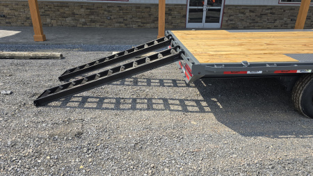 New Dura-Haul Bumper Pull Deckover Trailer / 19,200 GVWR / 20' / Charcoal Gray
