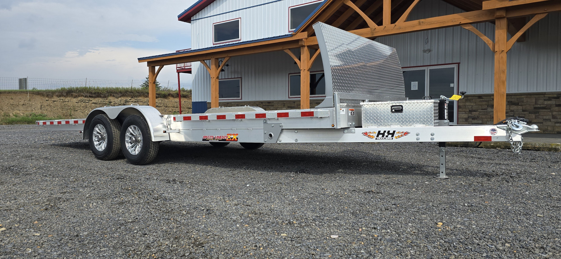 New H&H Aluminum Electric Tilt Speed Loader / 9.9K GVWR / 82"x22"