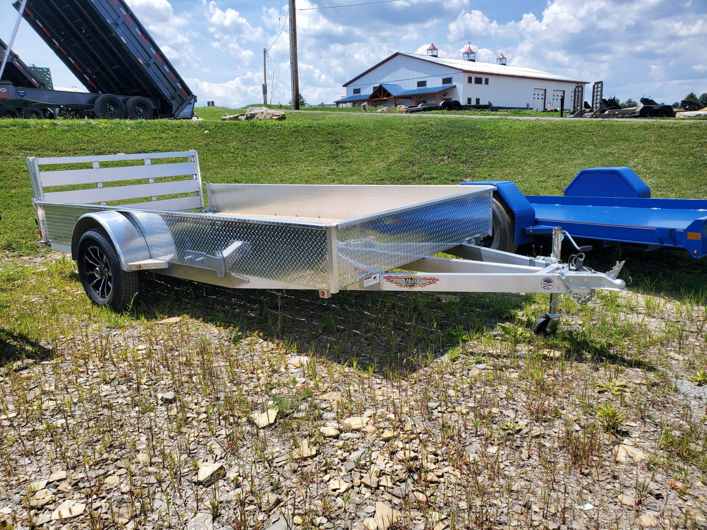 New H&H Trailers Aluminum Utility Trailer / 2990 GVWR / 76"x12'