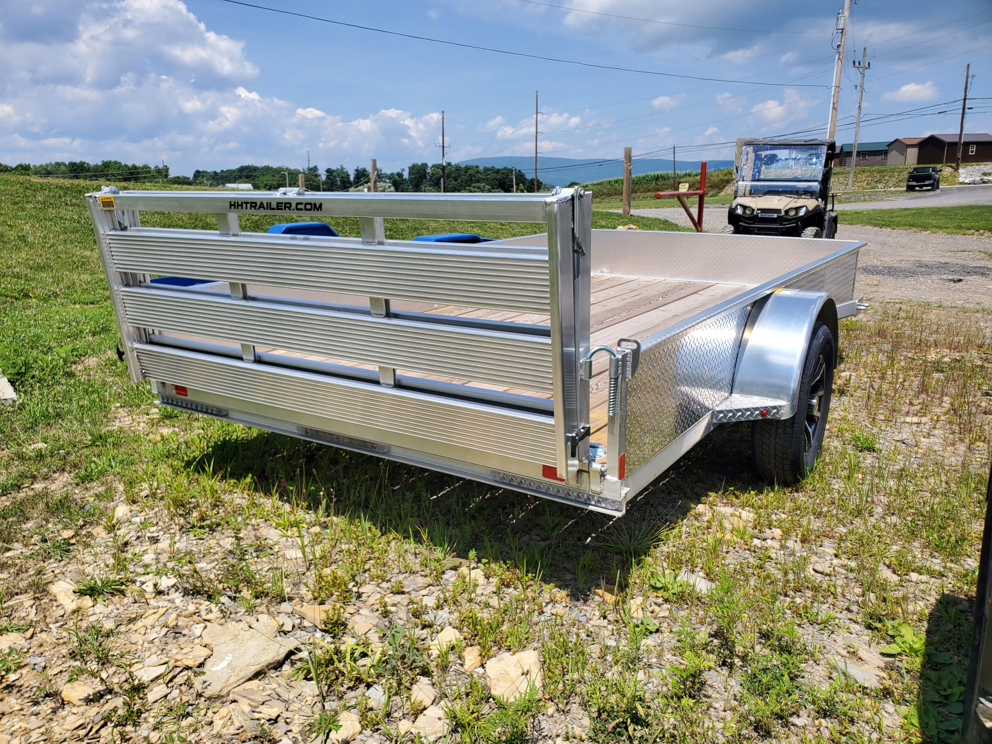 New H&H Trailers Aluminum Utility Trailer / 2990 GVWR / 76"x12'