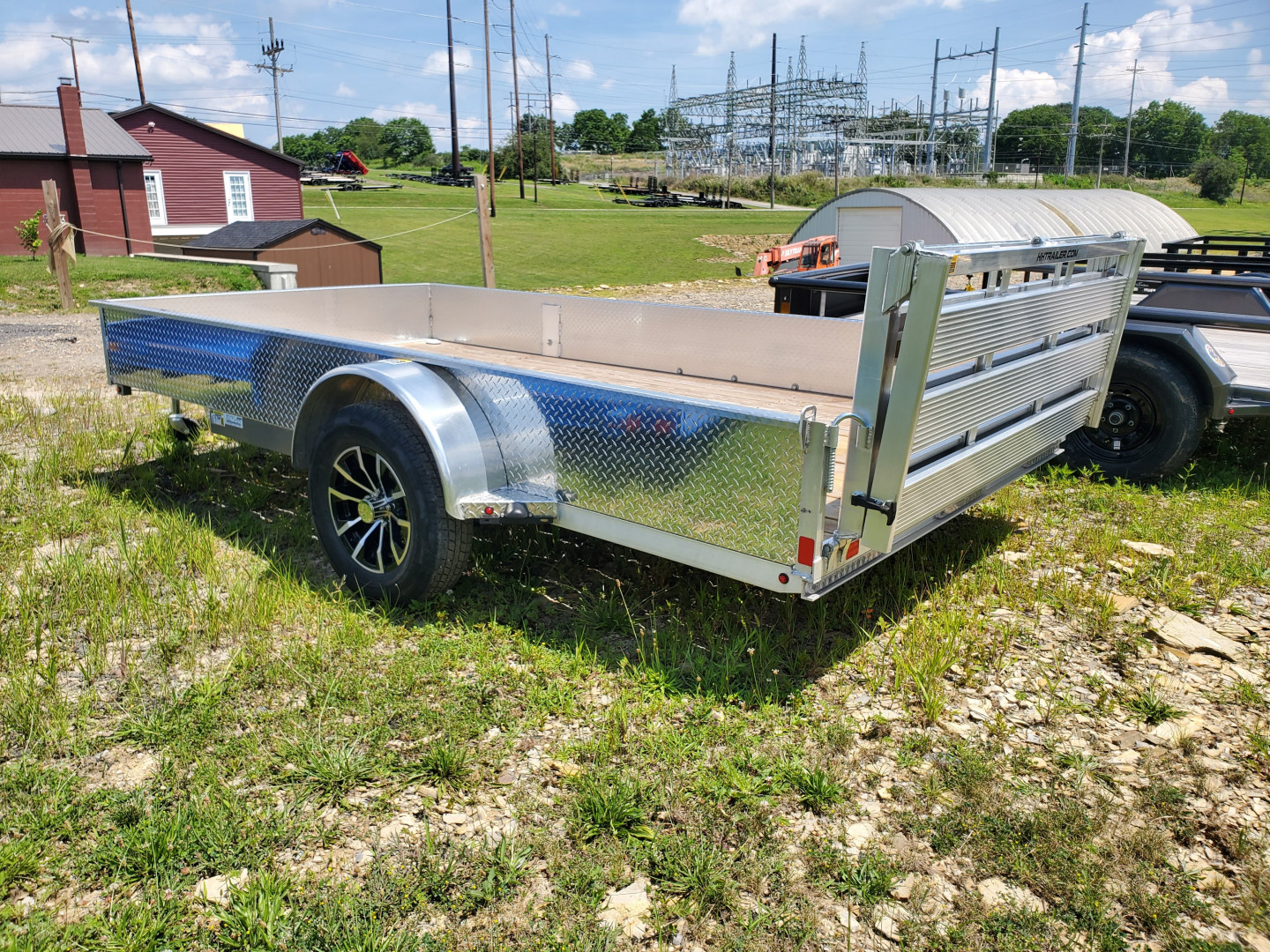 New H&H Trailers Aluminum Utility Trailer / 2990 GVWR / 76"x12'