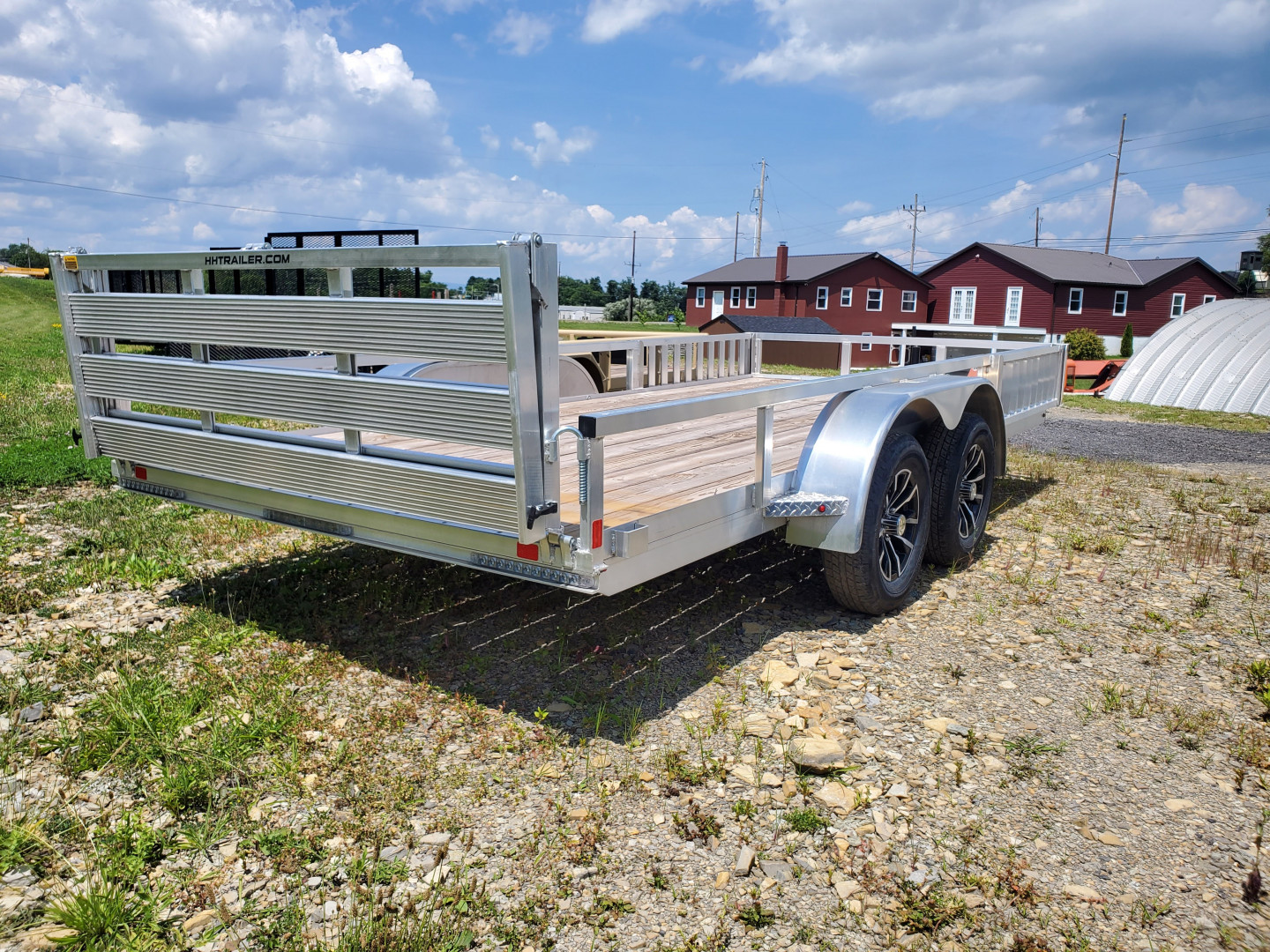 New H&H Trailers Utility Trailer ATV Rails / 7000 GVWR / 82"x16'