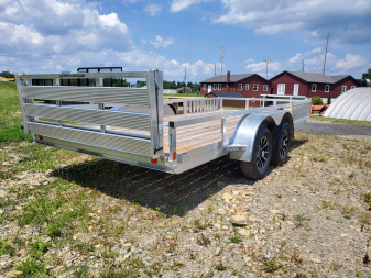 New H&H Trailers Utility Trailer ATV Rails / 7000 GVWR / 82"x16'