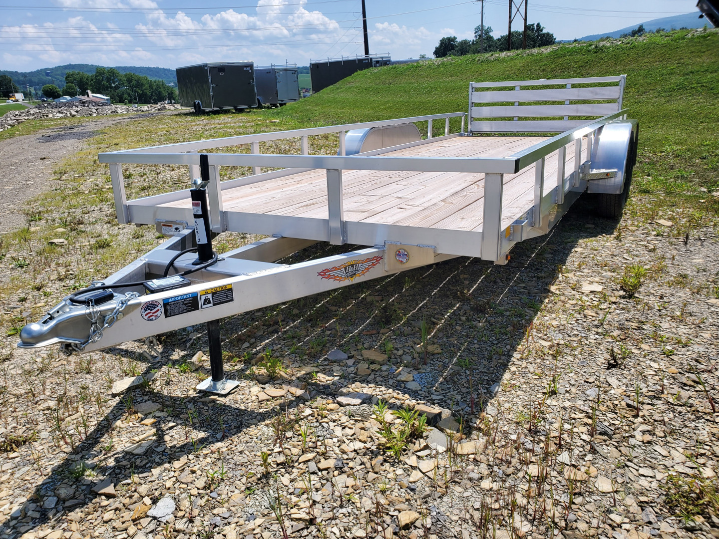 New H&H Trailers Aluminum Utility Trailer / 7000 GVWR / 82"x20'