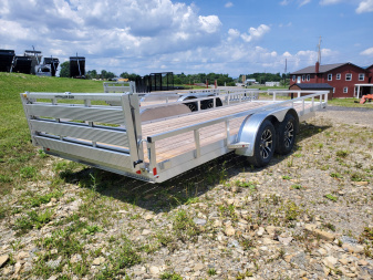 New H&H Trailers Aluminum Utility Trailer / 7000 GVWR / 82"x20'