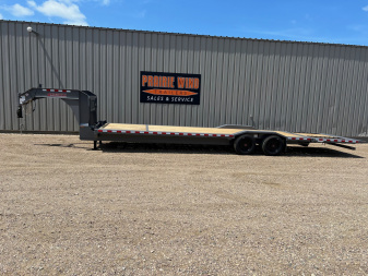 New 2025 Midsota STWBHB32 GN Hydraulic Tail Equipment Trailer
