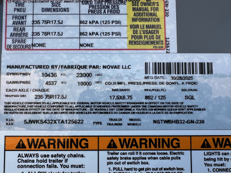 New 2026 Midsota 32' Gooseneck Hydraulic Tail Equipment Trailer