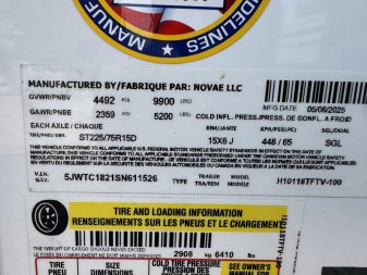 New 2025 H&H Trailers H10118FTV 10k Cargo / Enclosed Trailer