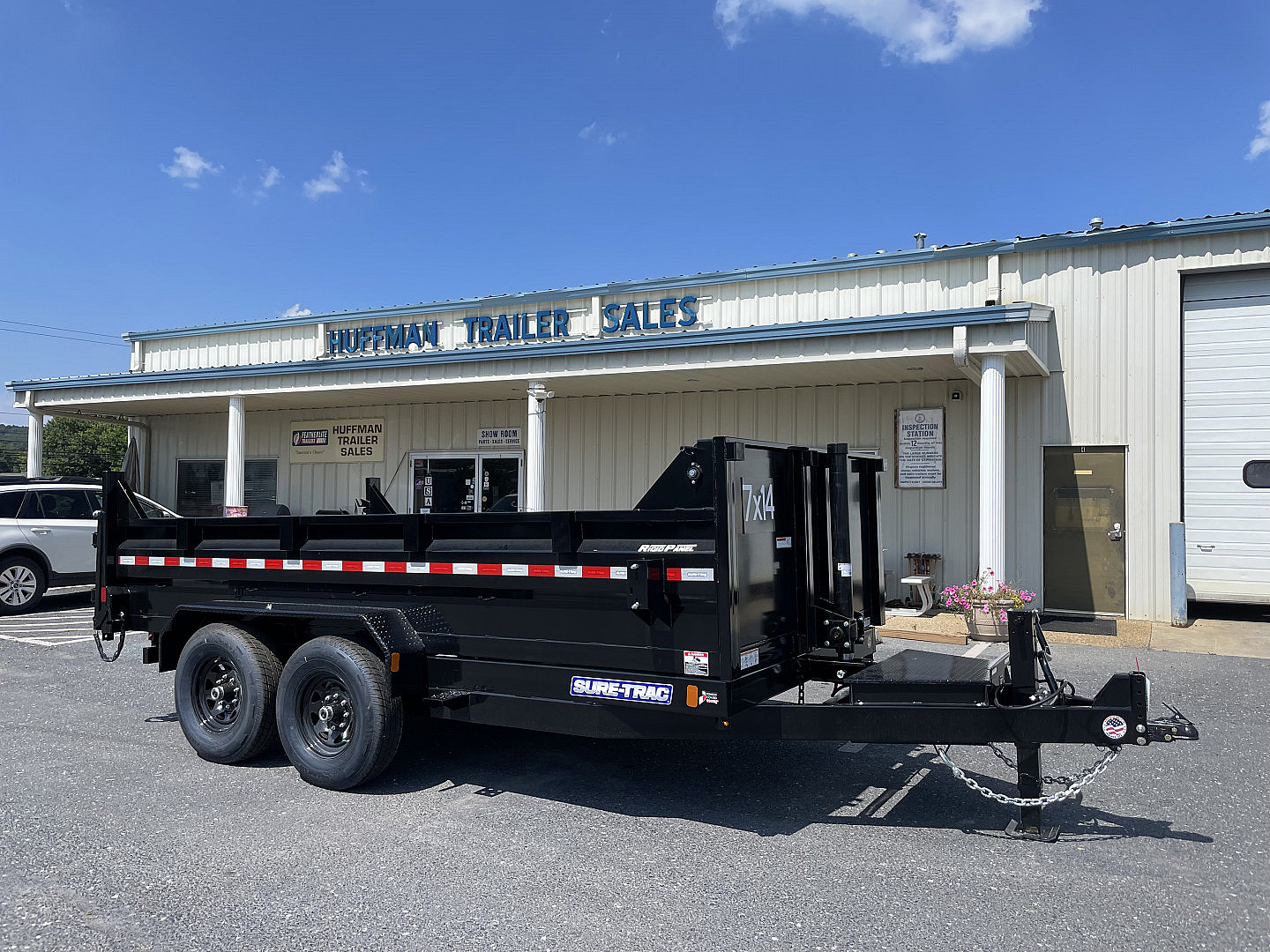 New 2026 Sure-Trac 7x14 Telescopic Dump Trailer