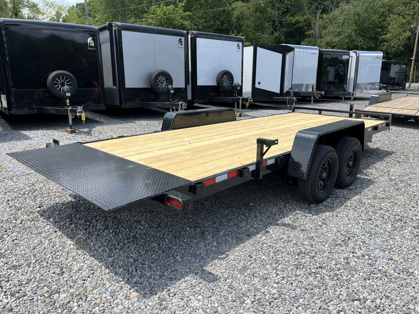New 2025 Triple Crown 7X20 Gravity Tilt Deck Equipment Trailer, 10K GVWR