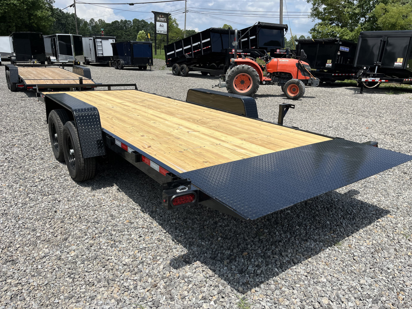 New 2025 Triple Crown 7X20 Gravity Tilt Deck Equipment Trailer, 10K GVWR