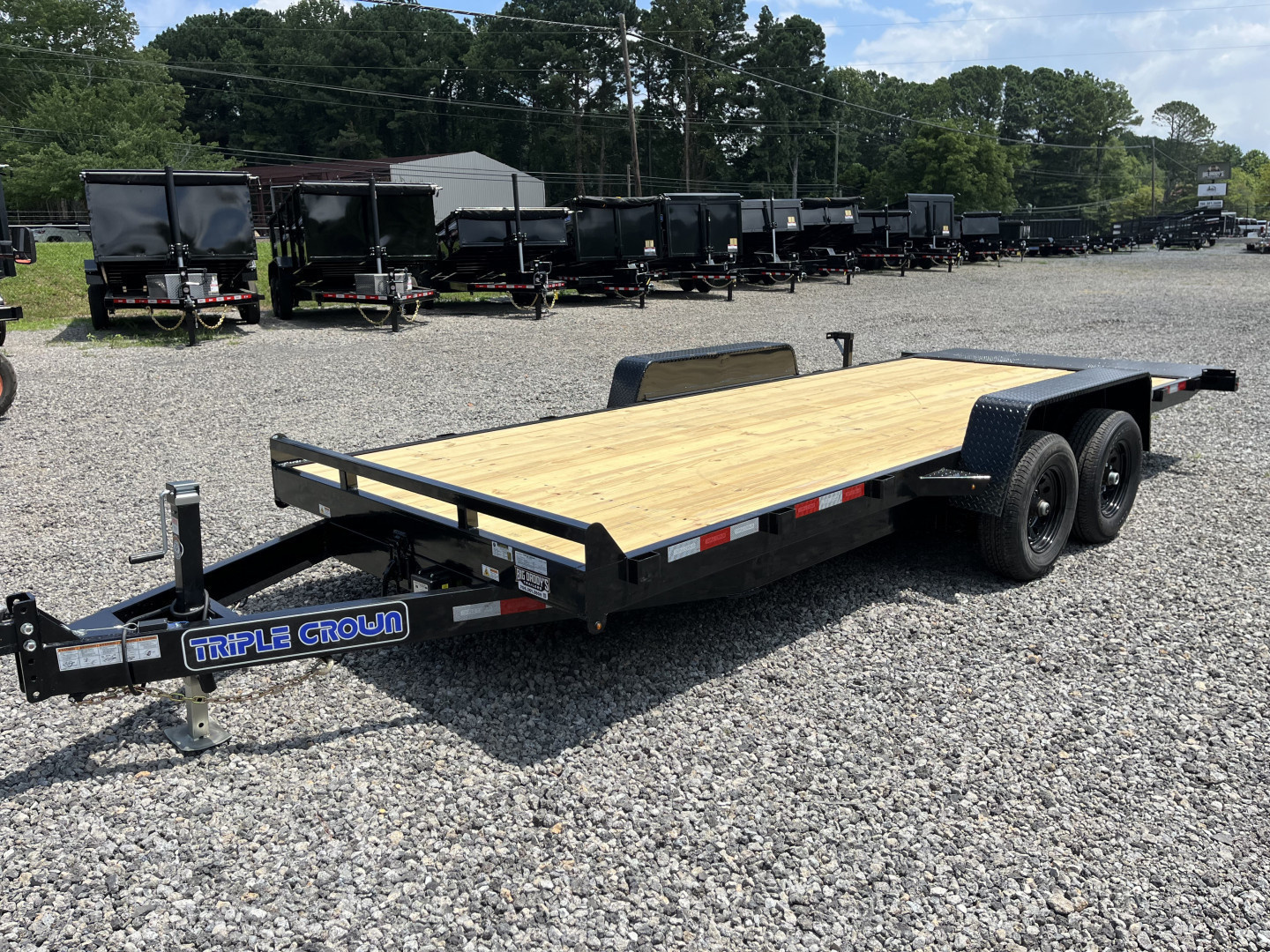 New 2025 Triple Crown 7X20 Gravity Tilt Deck Equipment Trailer, 10K GVWR