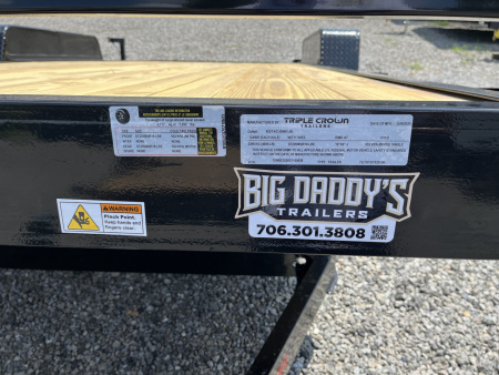 New 2025 Triple Crown 7X20 Gravity Tilt Deck Equipment Trailer, 10K GVWR