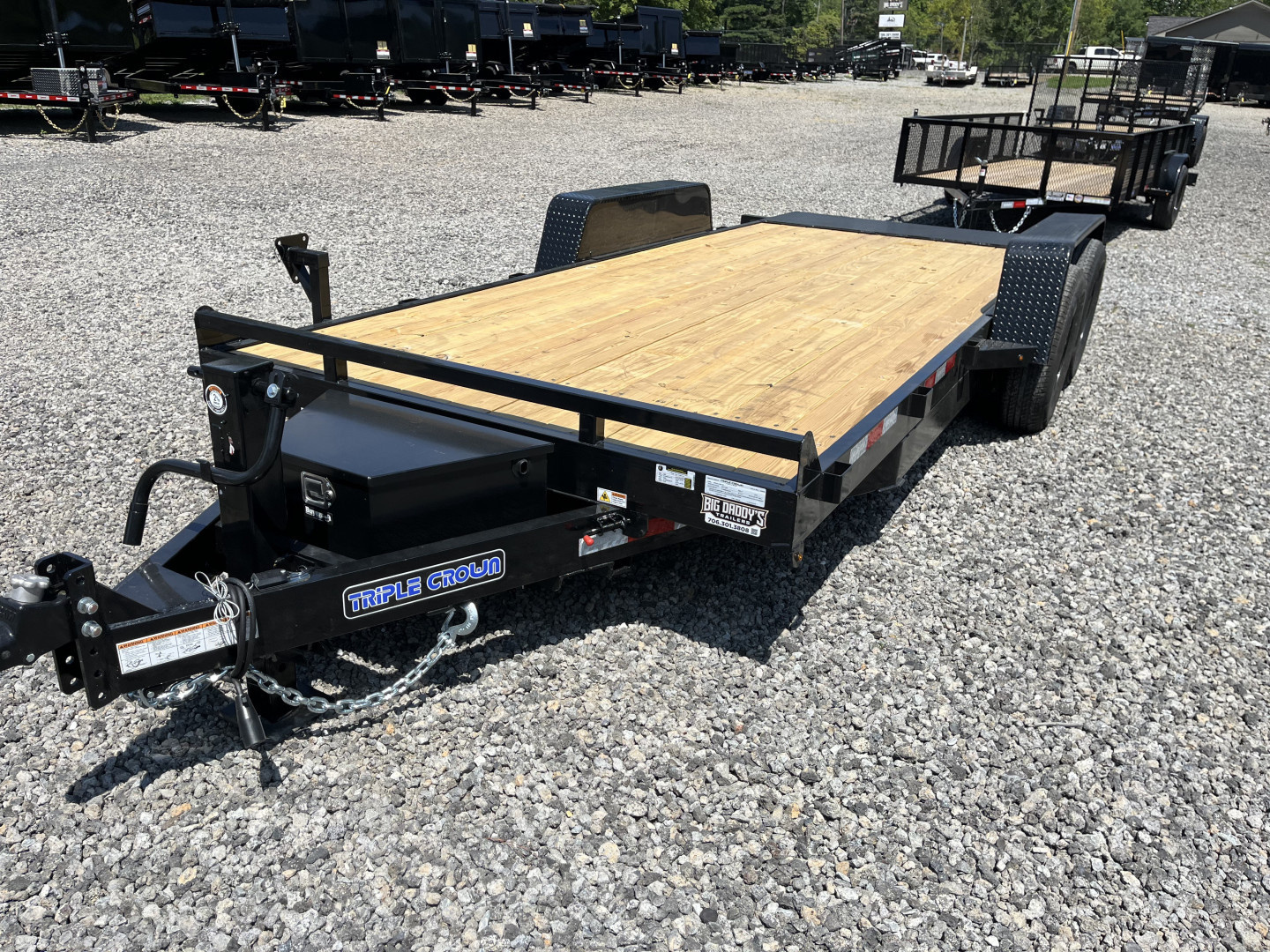 New 2025 Triple Crown 7X18 Power Tilt Equipment Trailer, 14K GVWR