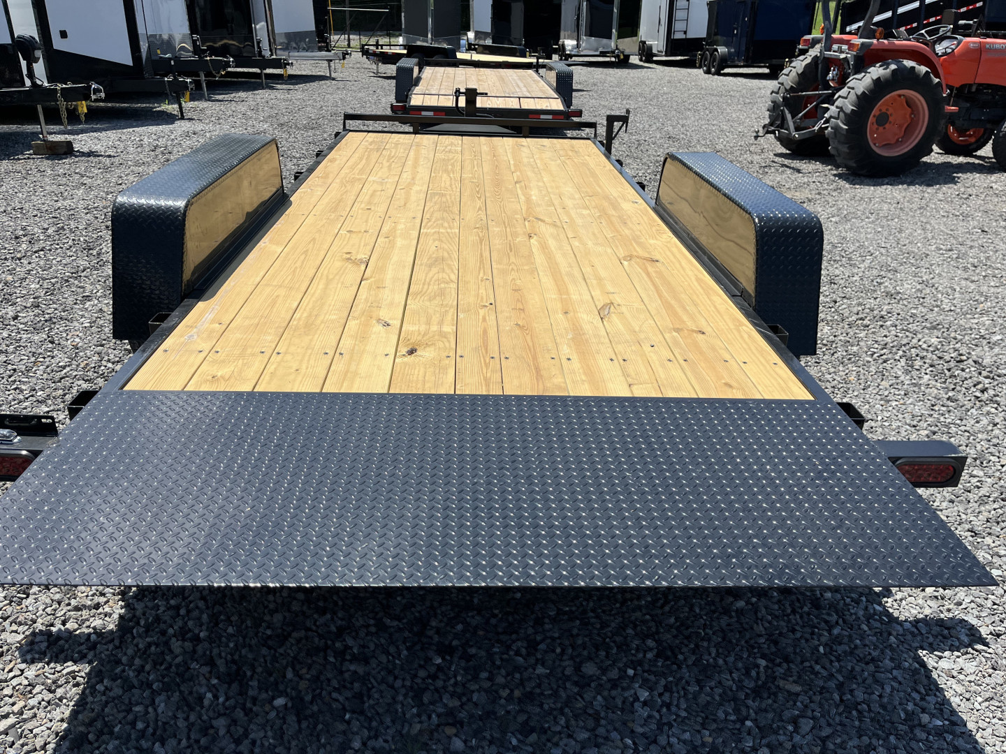 New 2025 Triple Crown 7X18 Power Tilt Equipment Trailer, 14K GVWR