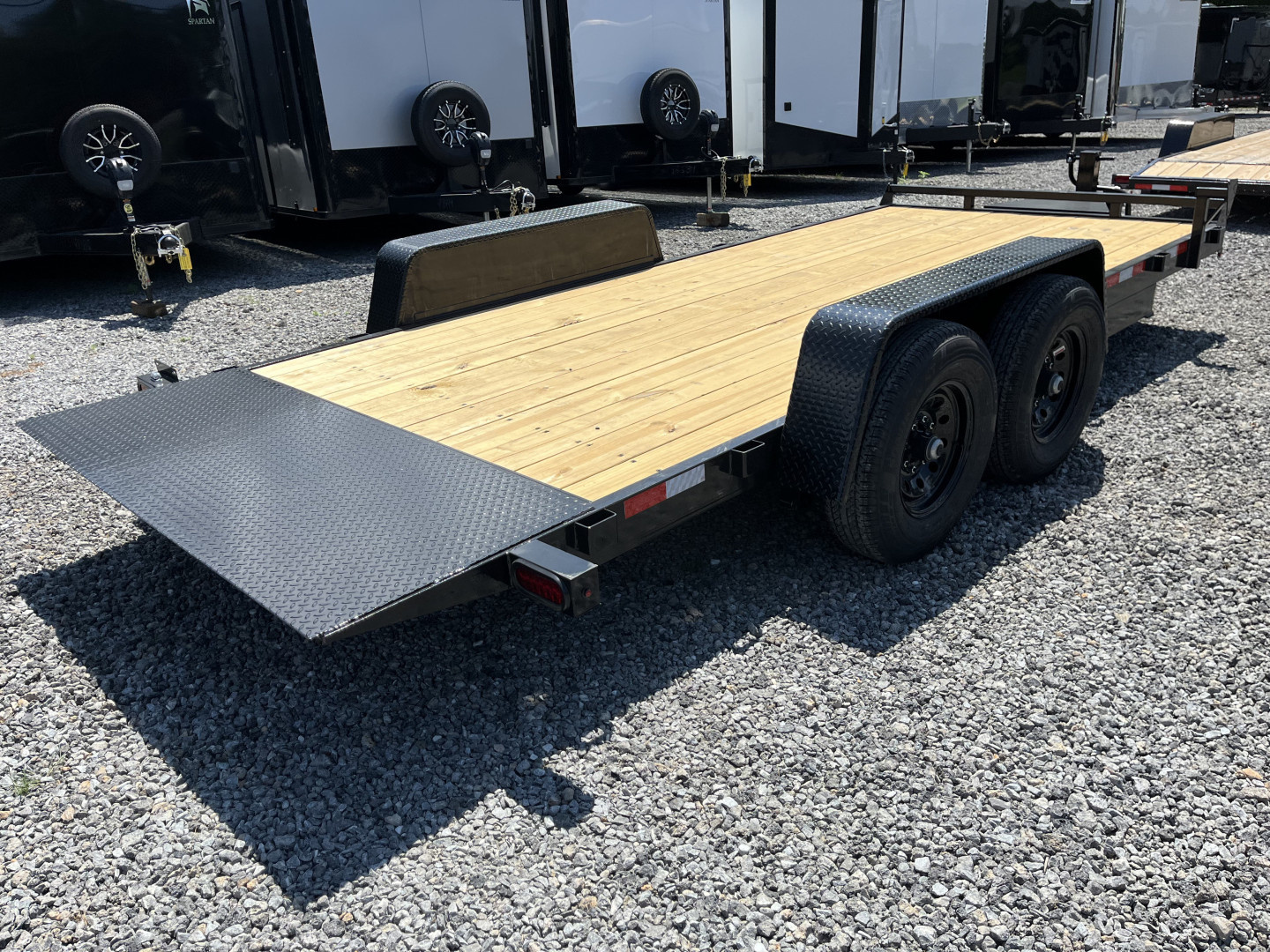 New 2025 Triple Crown 7X18 Power Tilt Equipment Trailer, 14K GVWR