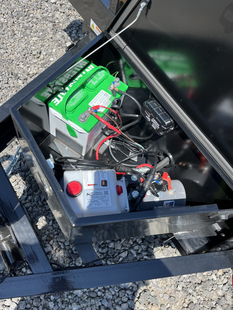 New 2025 Triple Crown 7X18 Power Tilt Equipment Trailer, 14K GVWR