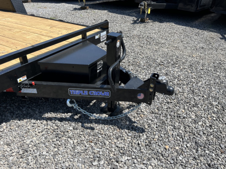 New 2025 Triple Crown 7X18 Power Tilt Equipment Trailer, 14K GVWR