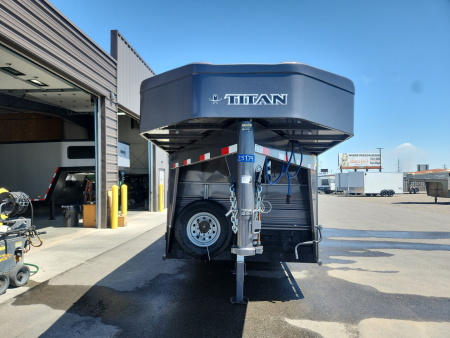New 2025 Titan Trailer 6'8X24' Stock Trailer