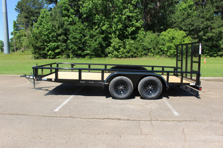 New 2025 Top Hat 83X16 MEDIUM PIPE TOP REAR GATE