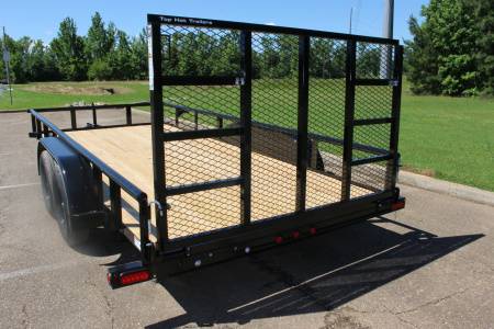 New 2025 Top Hat 83X16 MEDIUM PIPE TOP REAR GATE