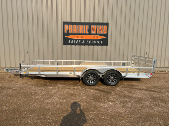 New 2025 H&H Trailers 18' Tandem Aluminum Utility Trailer