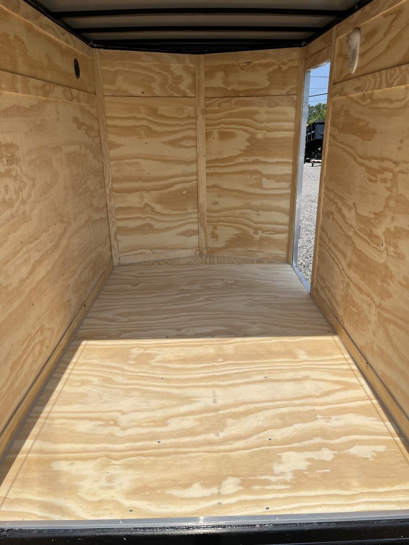 New 2026 Big Daddys Edition 5X8 Enclosed Trailer With Side Door, Ramp Door, Diamond Plate