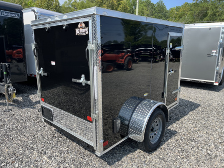 New 2026 Big Daddys Edition 5X8 Enclosed Trailer With Side Door, Ramp Door, Diamond Plate