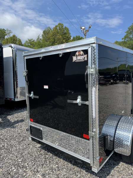 New 2026 Big Daddys Edition 5X8 Enclosed Trailer With Side Door, Ramp Door, Diamond Plate