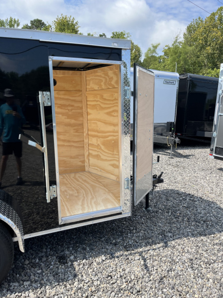 New 2026 Big Daddys Edition 5X8 Enclosed Trailer With Side Door, Ramp Door, Diamond Plate