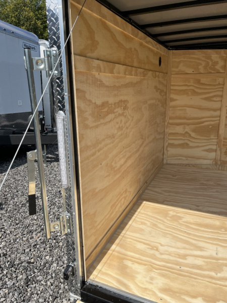 New 2026 Big Daddys Edition 5X8 Enclosed Trailer With Side Door, Ramp Door, Diamond Plate
