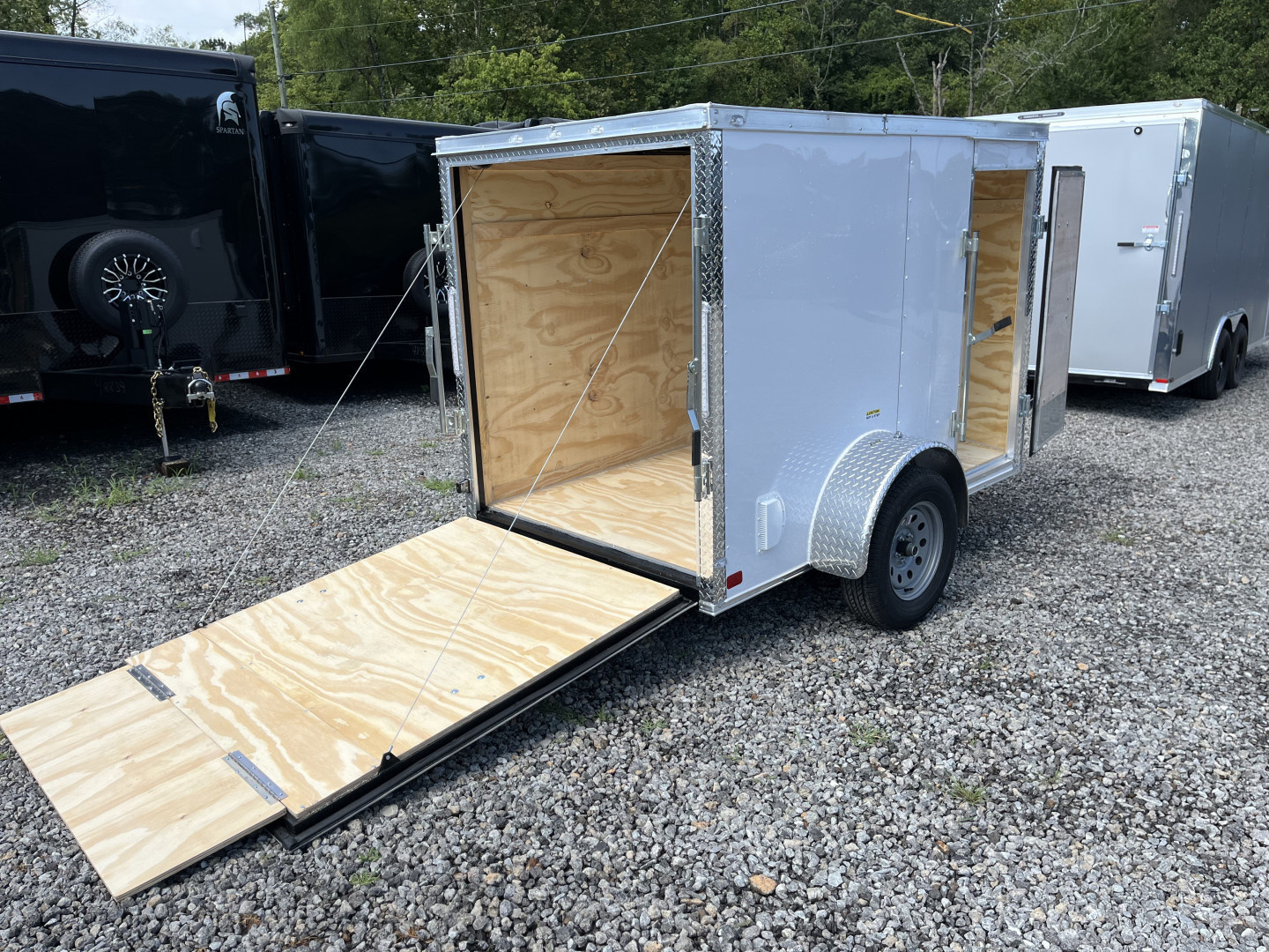New 2026 Big Daddy Edition 5X8 Enclosed Trailer, Ramp Door, Side Door, Polycor