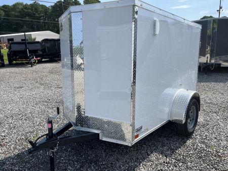 New 2026 Big Daddy Edition 5X8 Enclosed Trailer, Ramp Door, Side Door, Polycor