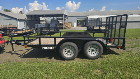 Used 2023 Sure-Trac 76 x12' Utility Trailer 7k