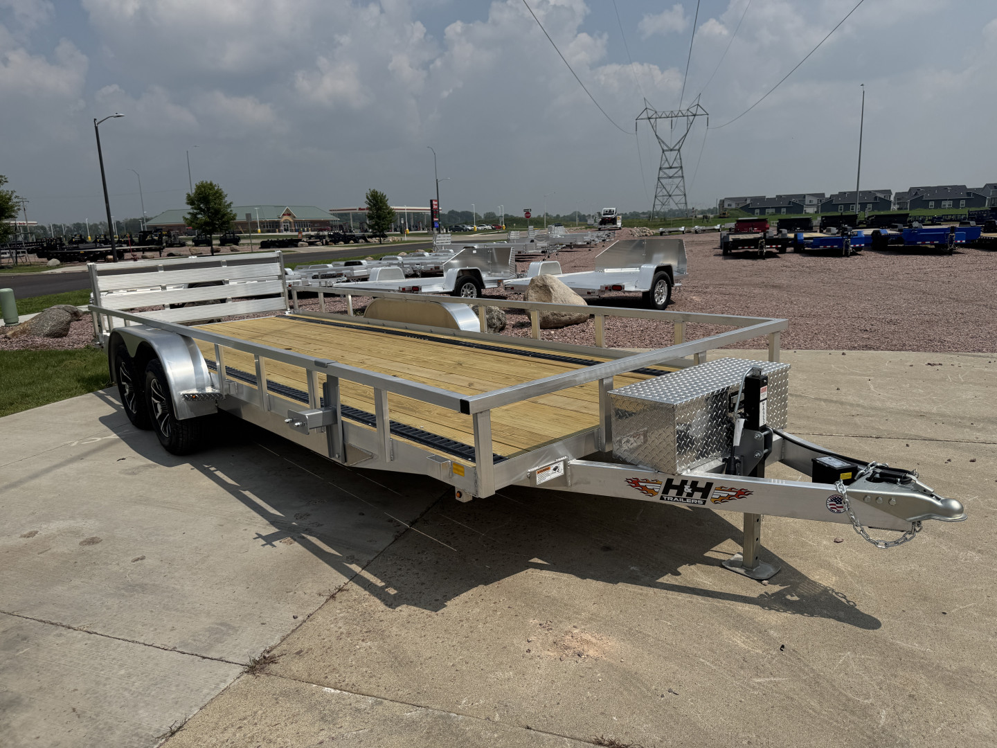 New 2026 H&H Trailers TRSA-20 7k Utility Trailer