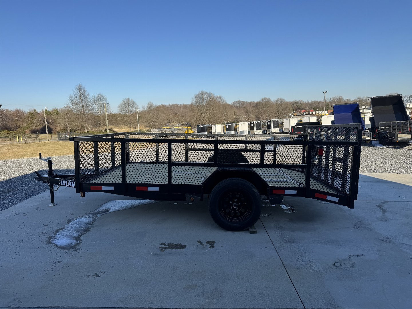 New 2025 Nolan 7X12 Utility Trailer w/2ft Mesh Sides 3K