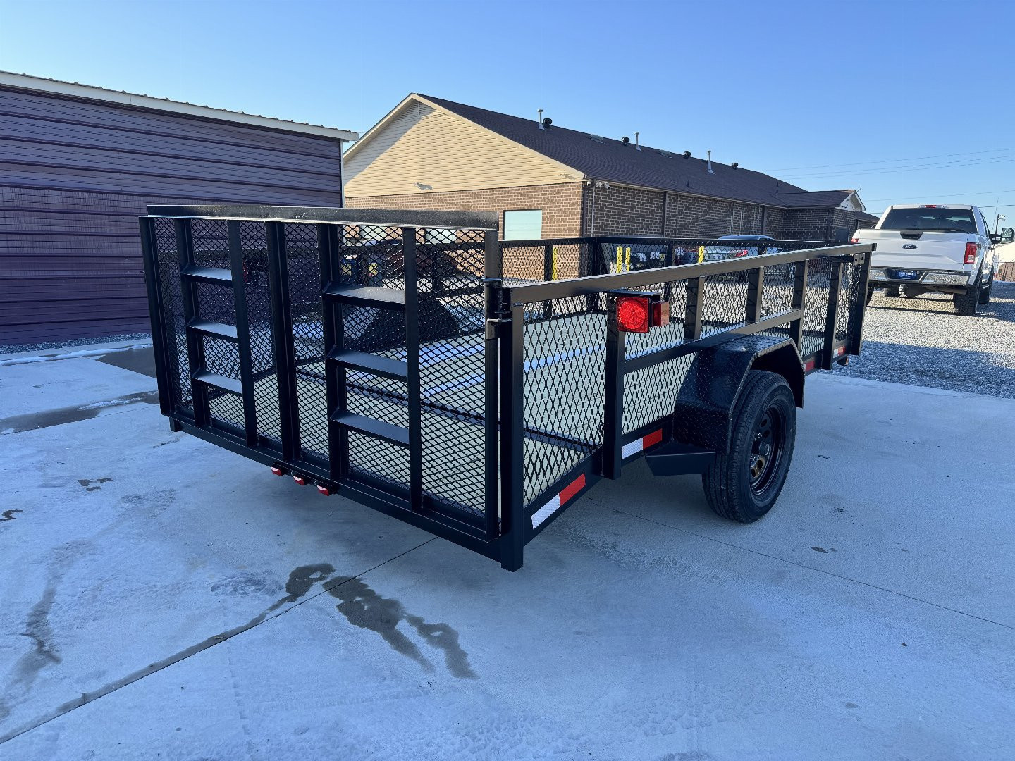 New 2025 Nolan 7X12 Utility Trailer w/2ft Mesh Sides 3K